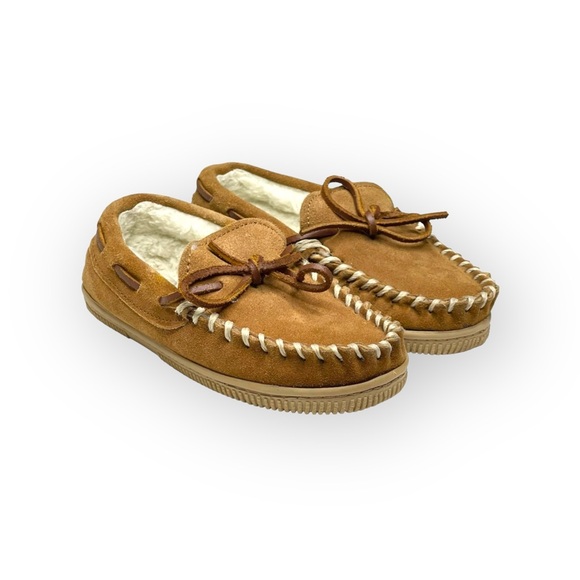 Sperry ✫彡 Trapper Cup Sole Slipper Moccasins ✫彡 Natural Suede ✫彡 Boy Girl 13M - Picture 11 of 16